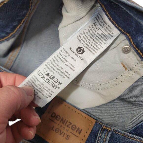 Denizen From‎ Levi's Vintage High-Rise 5" Inseam Jean Shorts Size 14 / 32 Blue - Picture 11 of 13